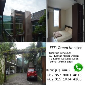 Kost Putri Eksklusif dekat UGM di Jogja Effi Green Mansion