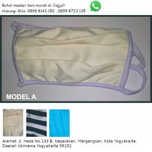 Jual Masker Kain Murah di Jogja Model A